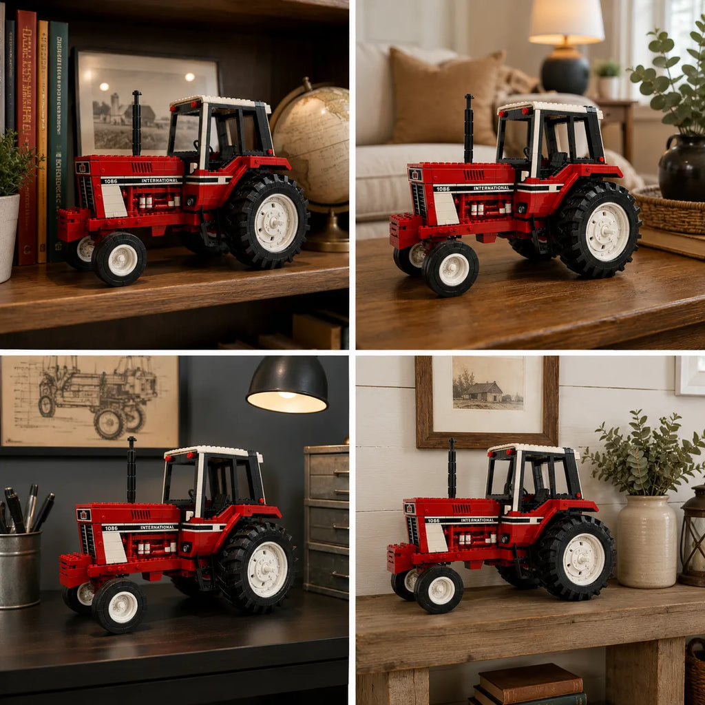 Red Legacy 1086 Farm Tractor Building Set