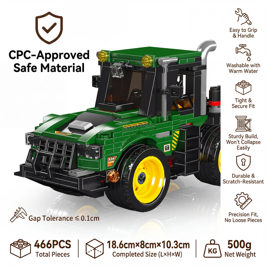 🚜 Mini Engineering Farm Tractor Building Blocks | Build a Little Piece of Farm Life