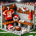 🏈 NFL Locker Room Brick Set - 32 Teams Available - 3D Mini Stadium Diorama & Fan Collectible 🧱