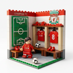 🔥Limited Edition 🔥Ultimate Matchday: Football Club Locker Room Building Block Set (with Minifigure & Jerseys) ⚽️🔴