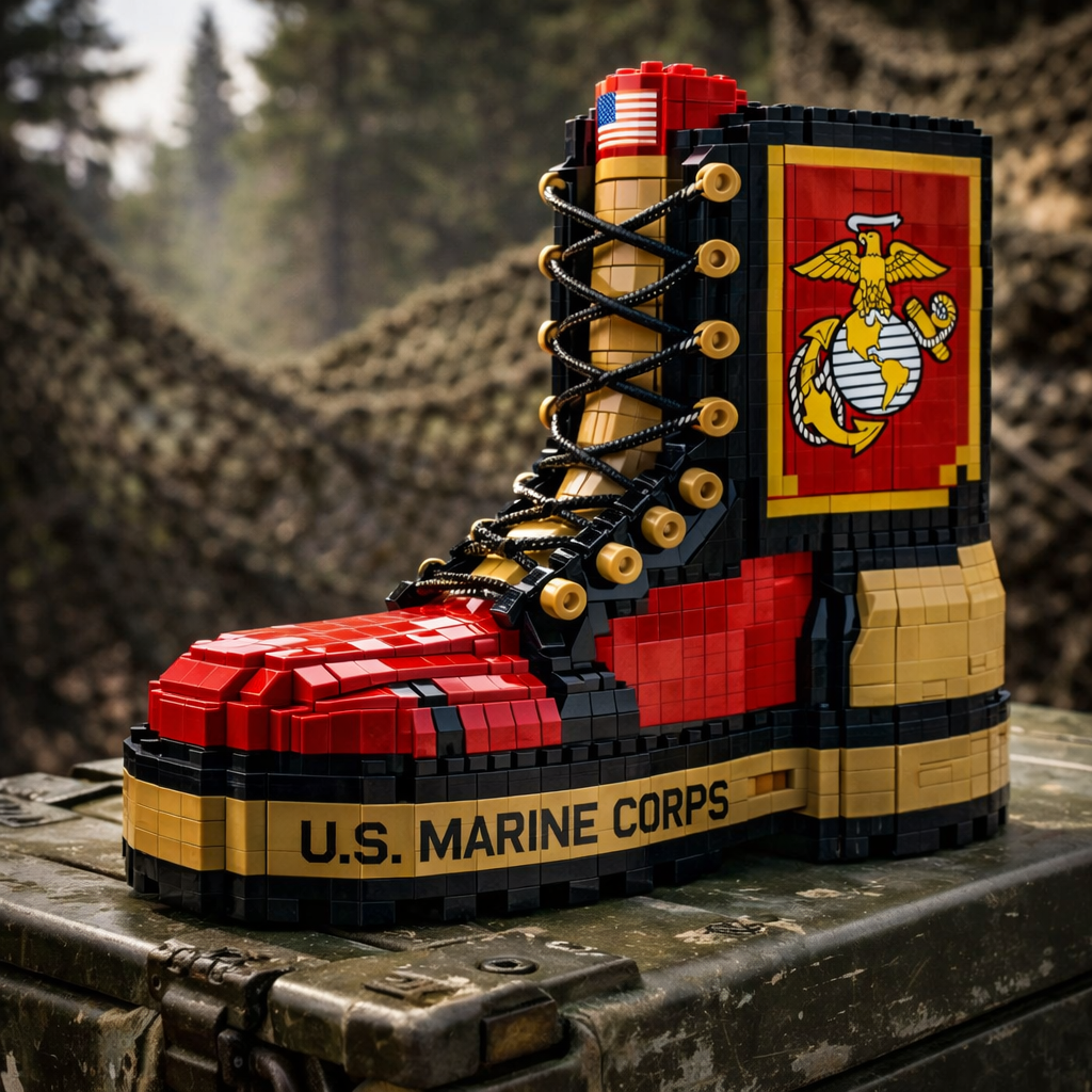🎖️ Hero's Tread: Premium Military Boot Building Block Collection | Build the Legacy