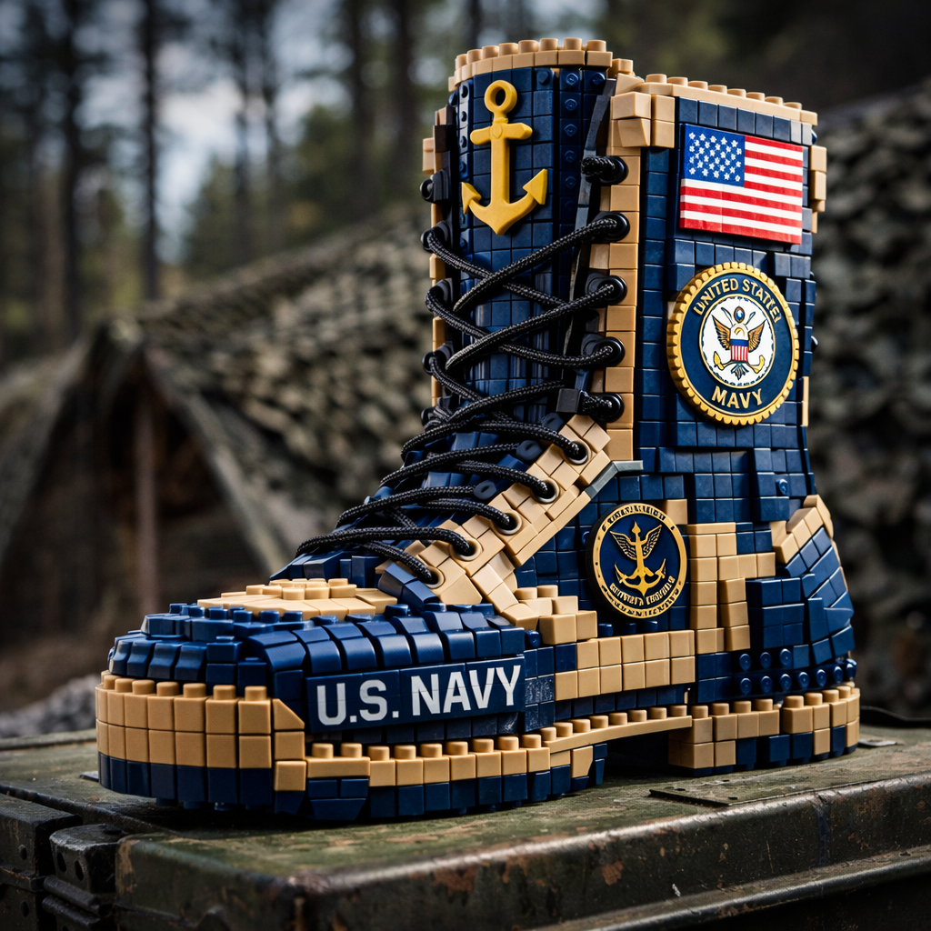 🎖️ Hero's Tread: Premium Military Boot Building Block Collection | Build the Legacy