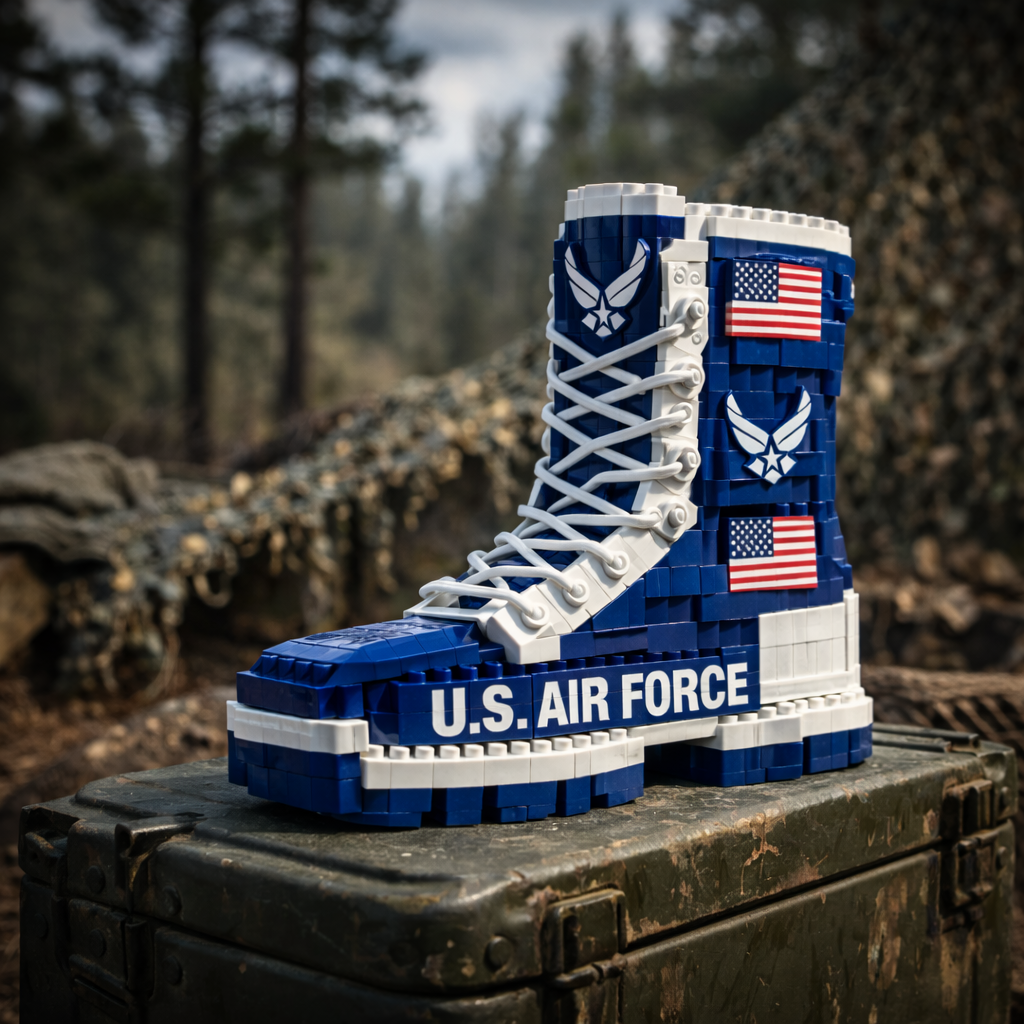 🎖️ Hero's Tread: Premium Military Boot Building Block Collection | Build the Legacy