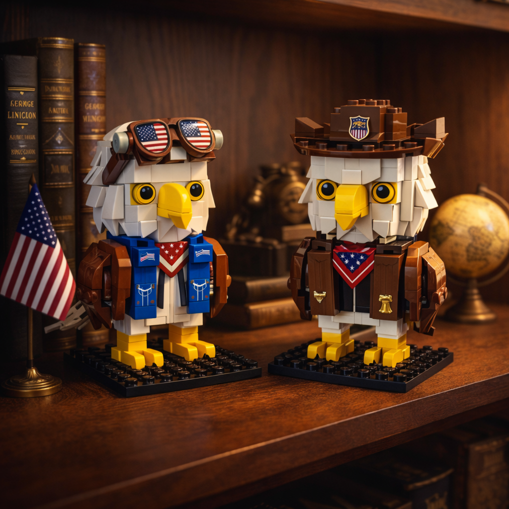 🦅 250th Anniversary Edition: Freedom Eagle Creative Building Block Figures — Build Your Patriotism