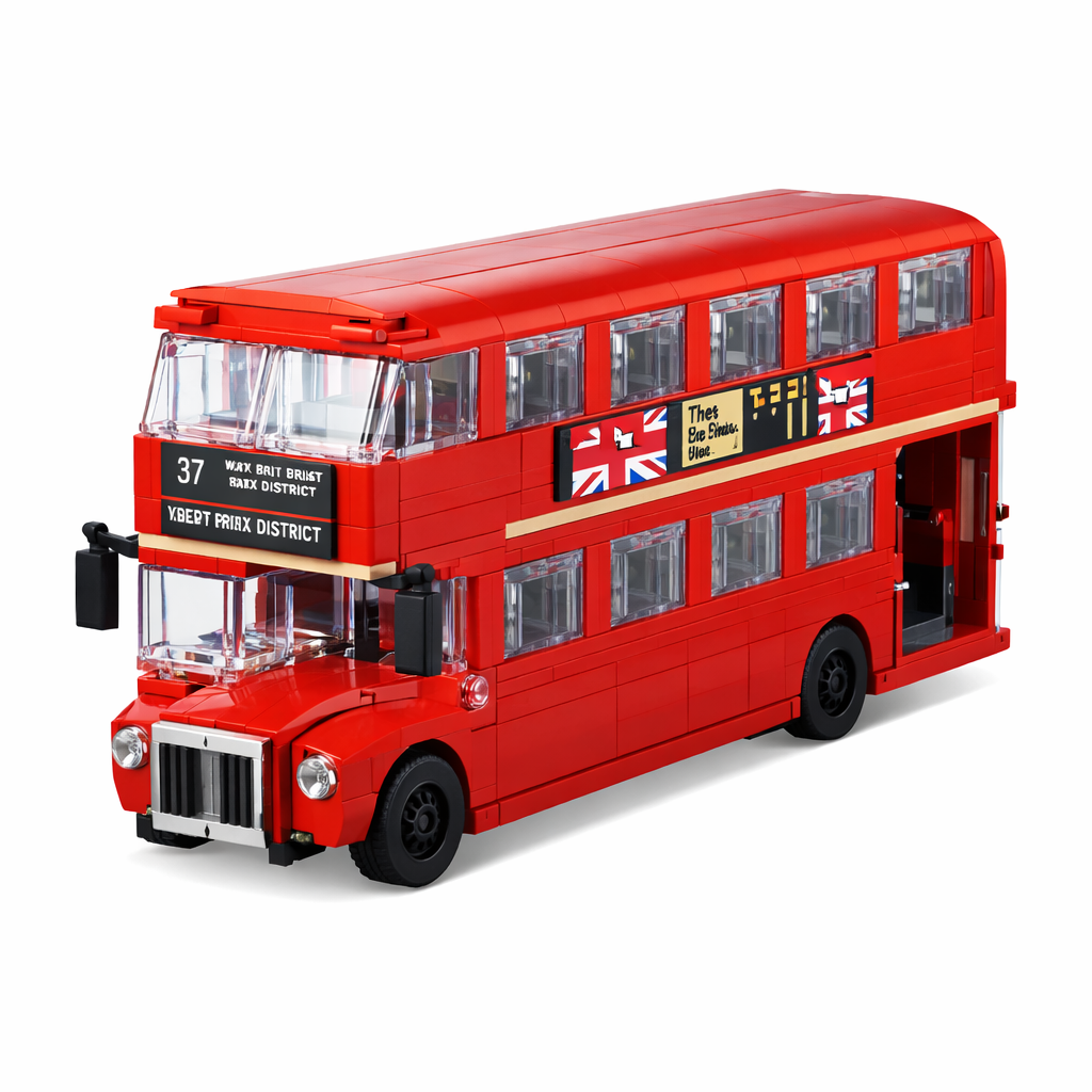 Next Stop: London! Classic Red Double Decker Bus Building Set