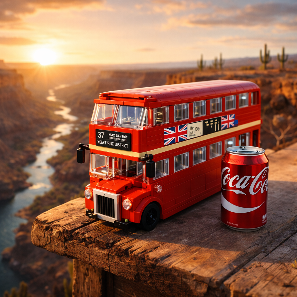Next Stop: London! Classic Red Double Decker Bus Building Set