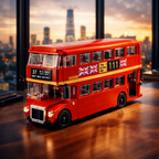 Next Stop: London! Classic Red Double Decker Bus Building Set