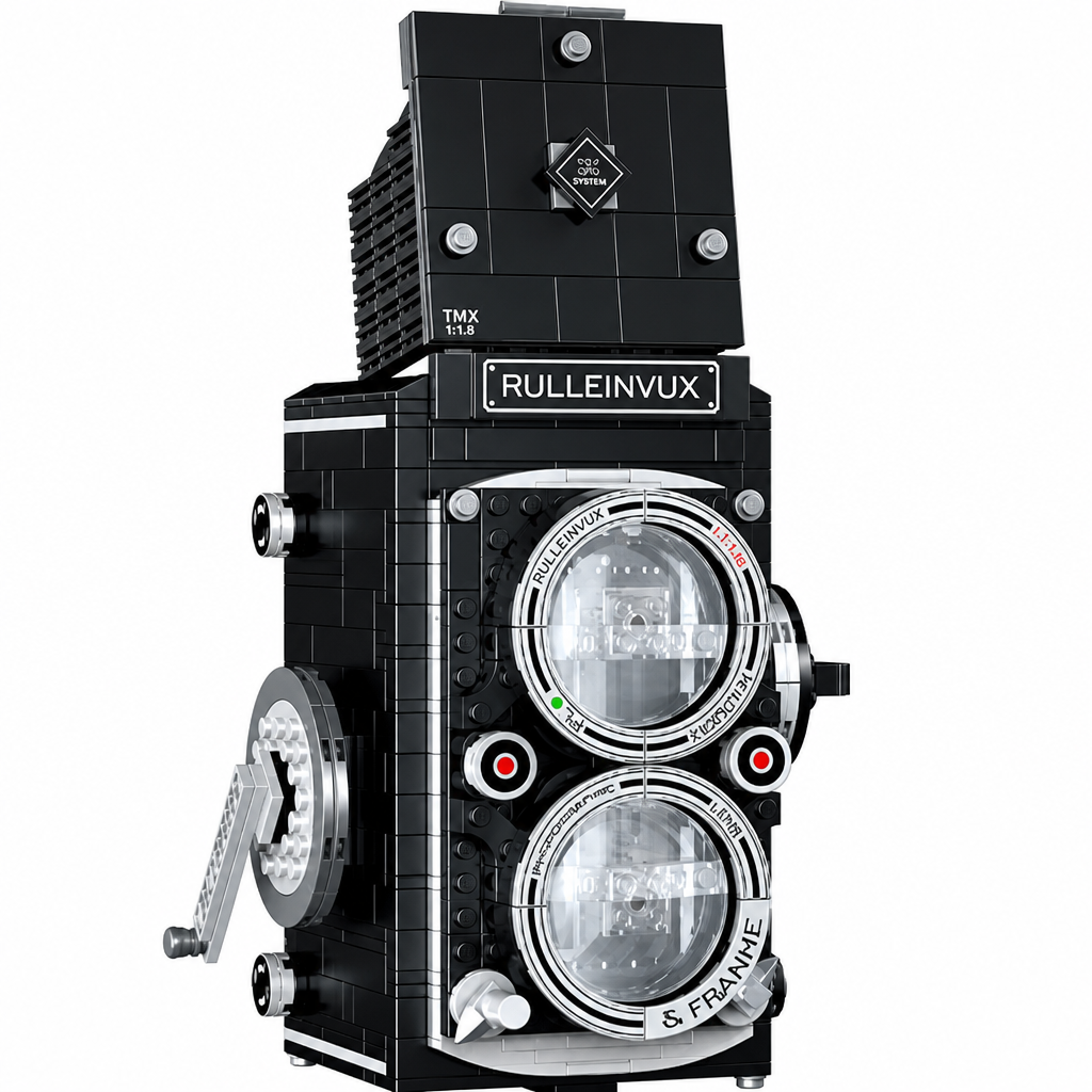 Classic TLR Camera Brick Set | Vintage Display Piece | Elevate Your Workspace for Creatives