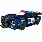 Muscle Police Cruiser Brick Model | For Teens & Collectors