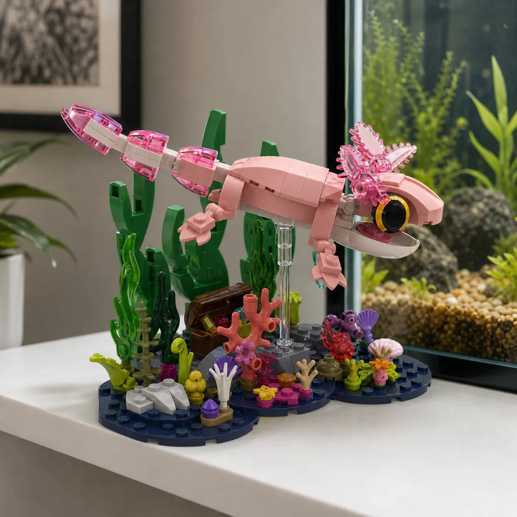 Axolotl Underwater Garden Building Block Set