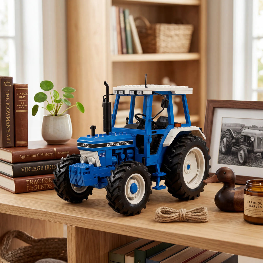 🚜  Retro Tractor Brick Set — Relive Farm Classics