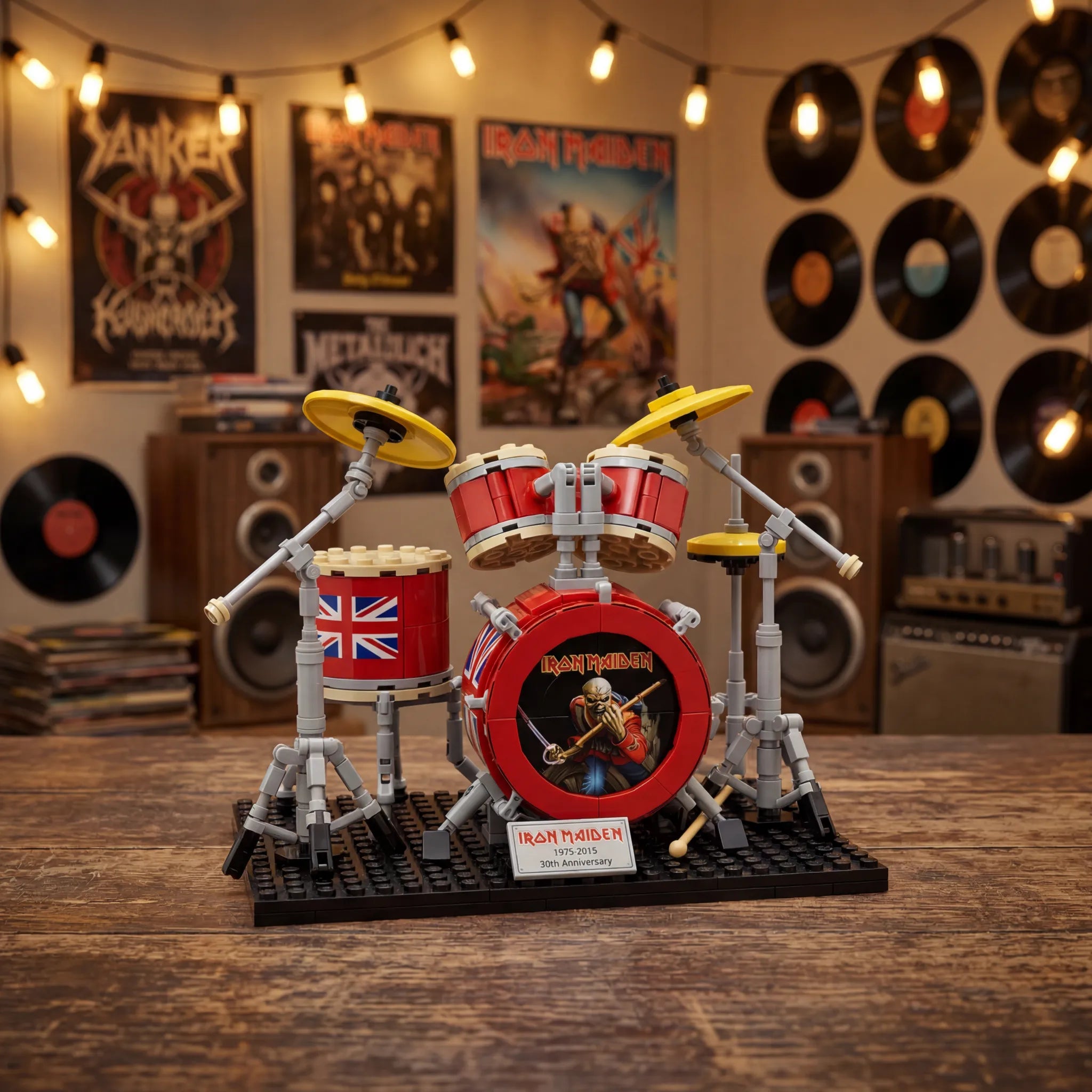 🥁 Stage-Ready Rock Drum Building Brick Set