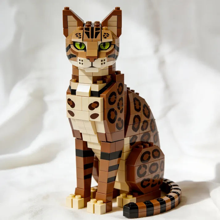 Brick Cats – Bengal Cat Building Block Set