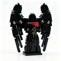 Dark Angel with Red Roses Mechanical Wings Building Block Model Gothic Collectible Decor