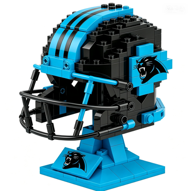 🏈 NFL Edition Brick Helmet Collection - 32 Teams Available - 3D DIY Display Model for Fans 🧱