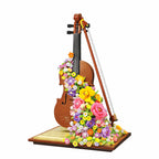 Eternal Flower Violin Decor | Luxury Preserved Floral Art | Unique Accent Piece for Music Lovers