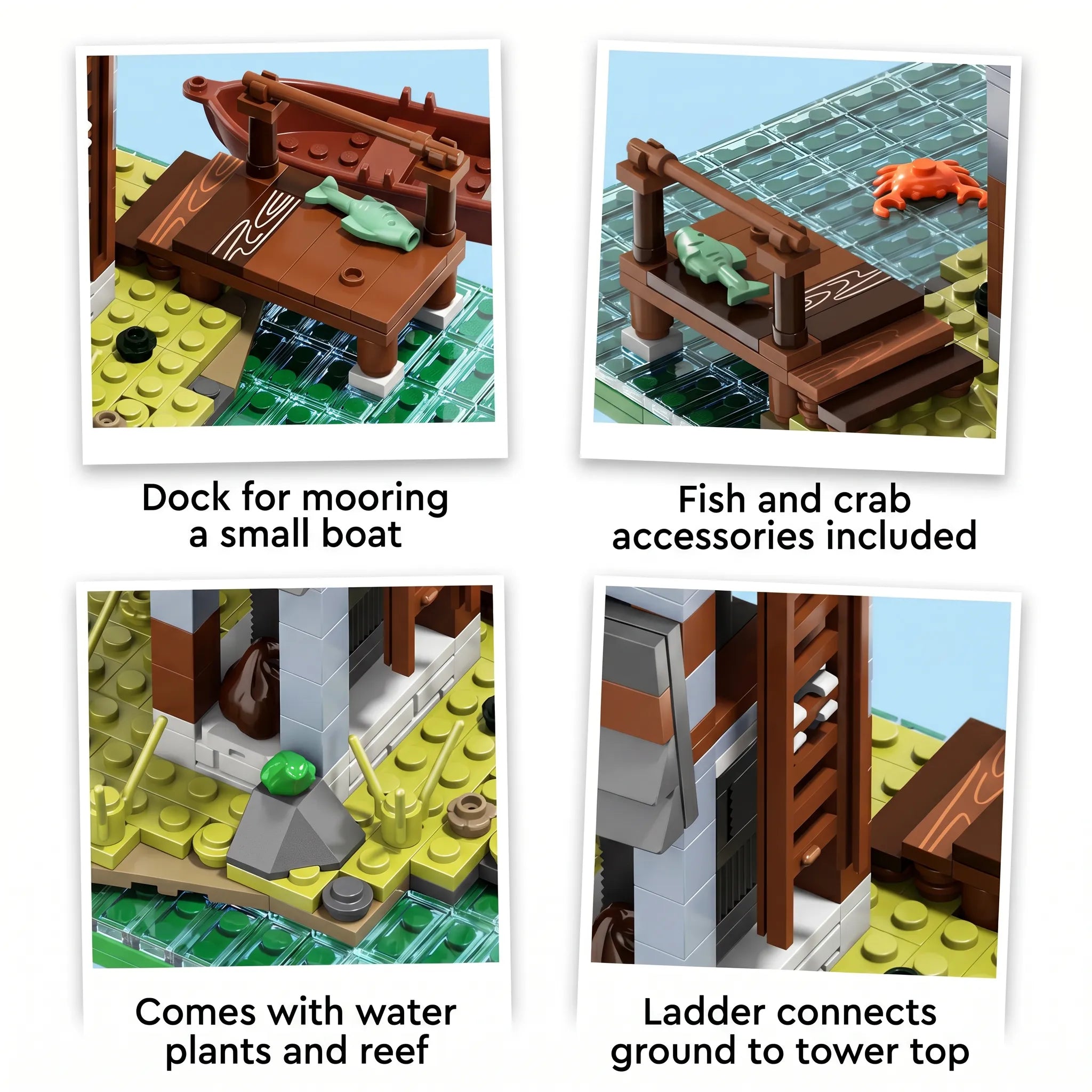 Coastal Lighthouse Building Block Set