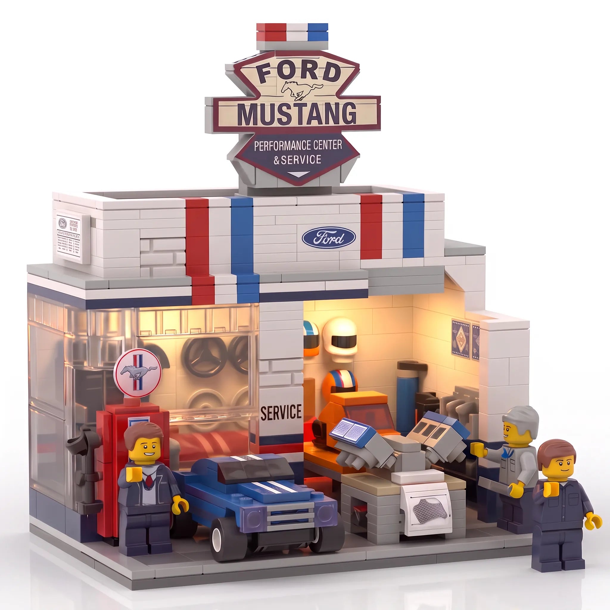 American Muscle Car Heritage Building Block set