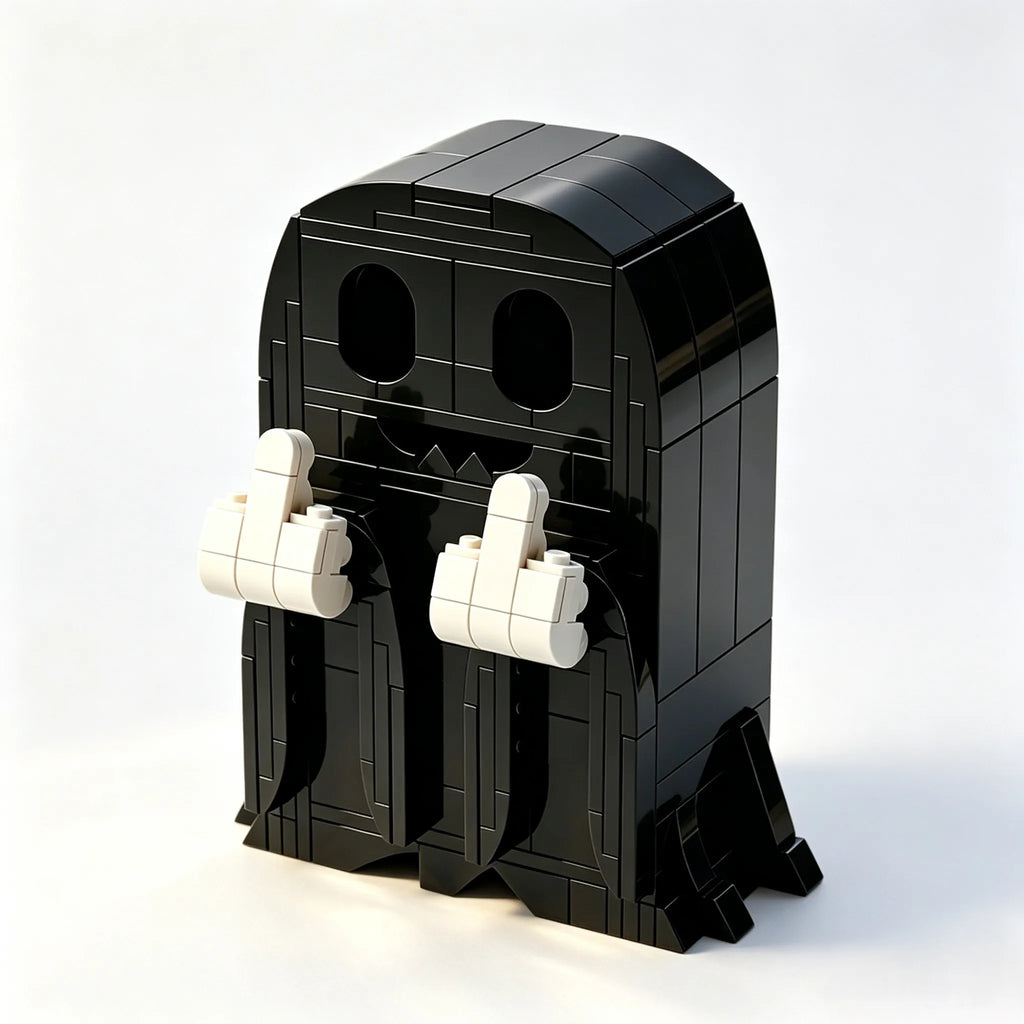 Middle Finger Kid Building Blocks Set of Four