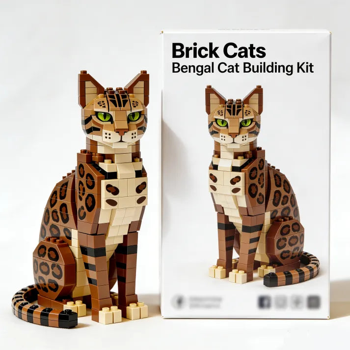 Brick Cats – Bengal Cat Building Block Set