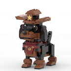 Cowboy Dachshund Building blocks Set