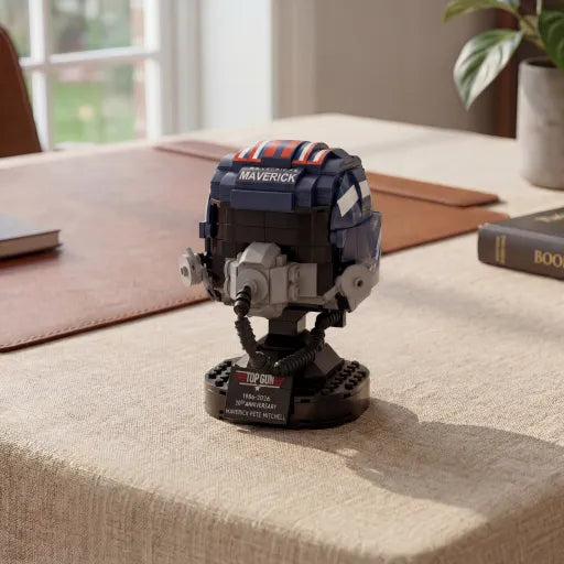 ✈️Classic Fighter Pilot Helmet Building Block Set