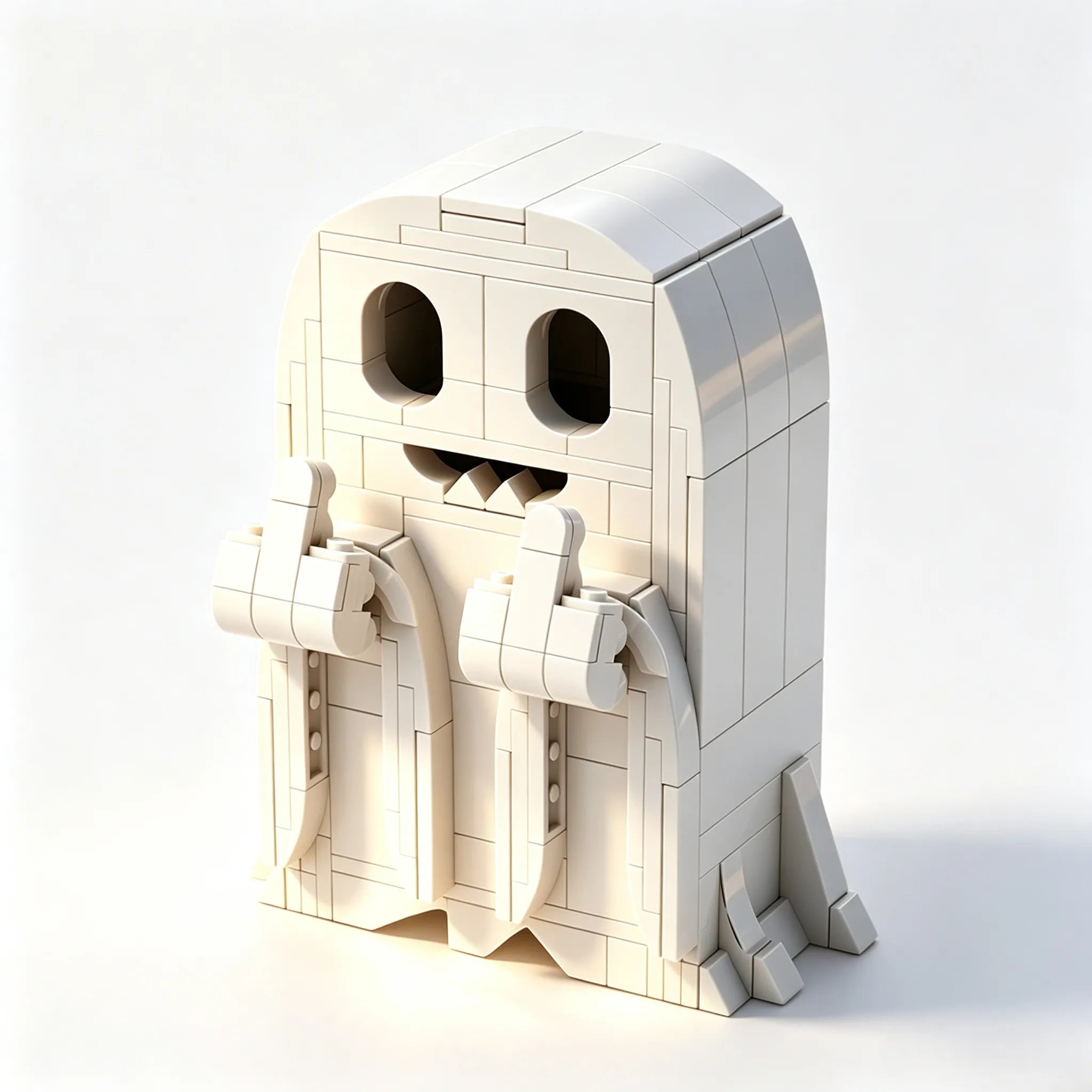 Middle Finger Kid Building Blocks Set of Four