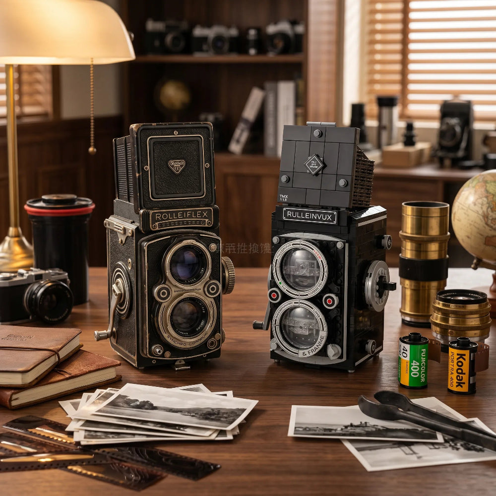 Vintage TLR Camera Building Block Set
