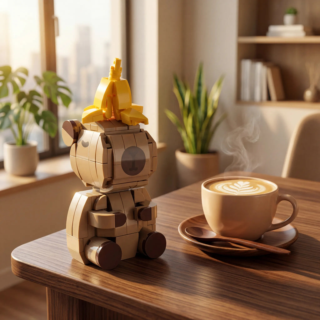 "Allow Everything" Zen Capybara Micro Building Blocks | Desk Stress Relief Toy & Healing Decor