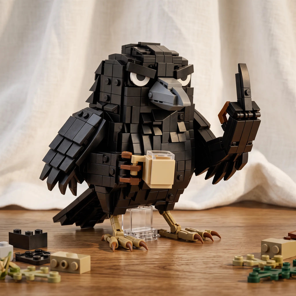 Sarcastic Crow Building Block Set