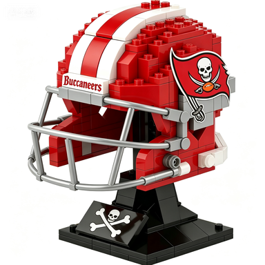 🏈 NFL Edition Brick Helmet Collection - 32 Teams Available - 3D DIY Display Model for Fans 🧱