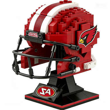🏈 NFL Edition Brick Helmet Collection - 32 Teams Available - 3D DIY Display Model for Fans 🧱