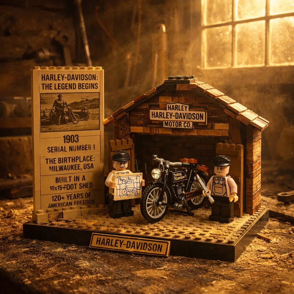 Harley-Davidson "The Legend Begins" 1903 Origin Building Blocks Set 🏍️🛠️