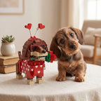 Valentine Dachshund Building blocks Set