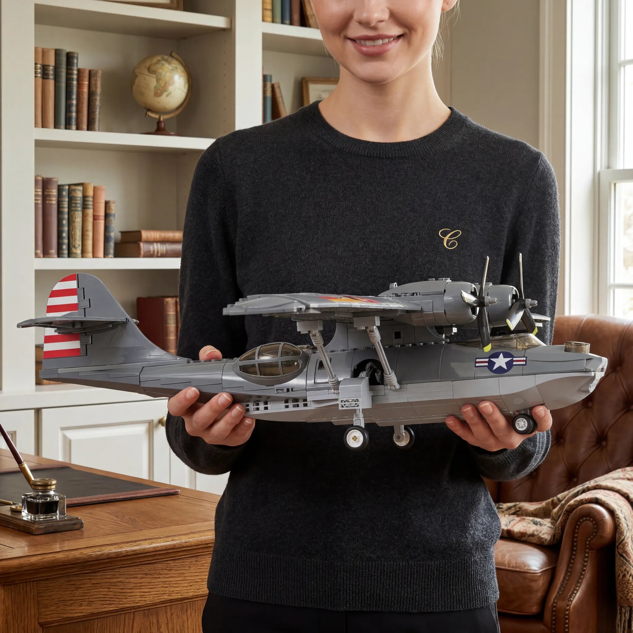 WWII Legend Reborn: PBY-5A Catalina Flying Boat Building Set | Ultimate Military Collector's Display