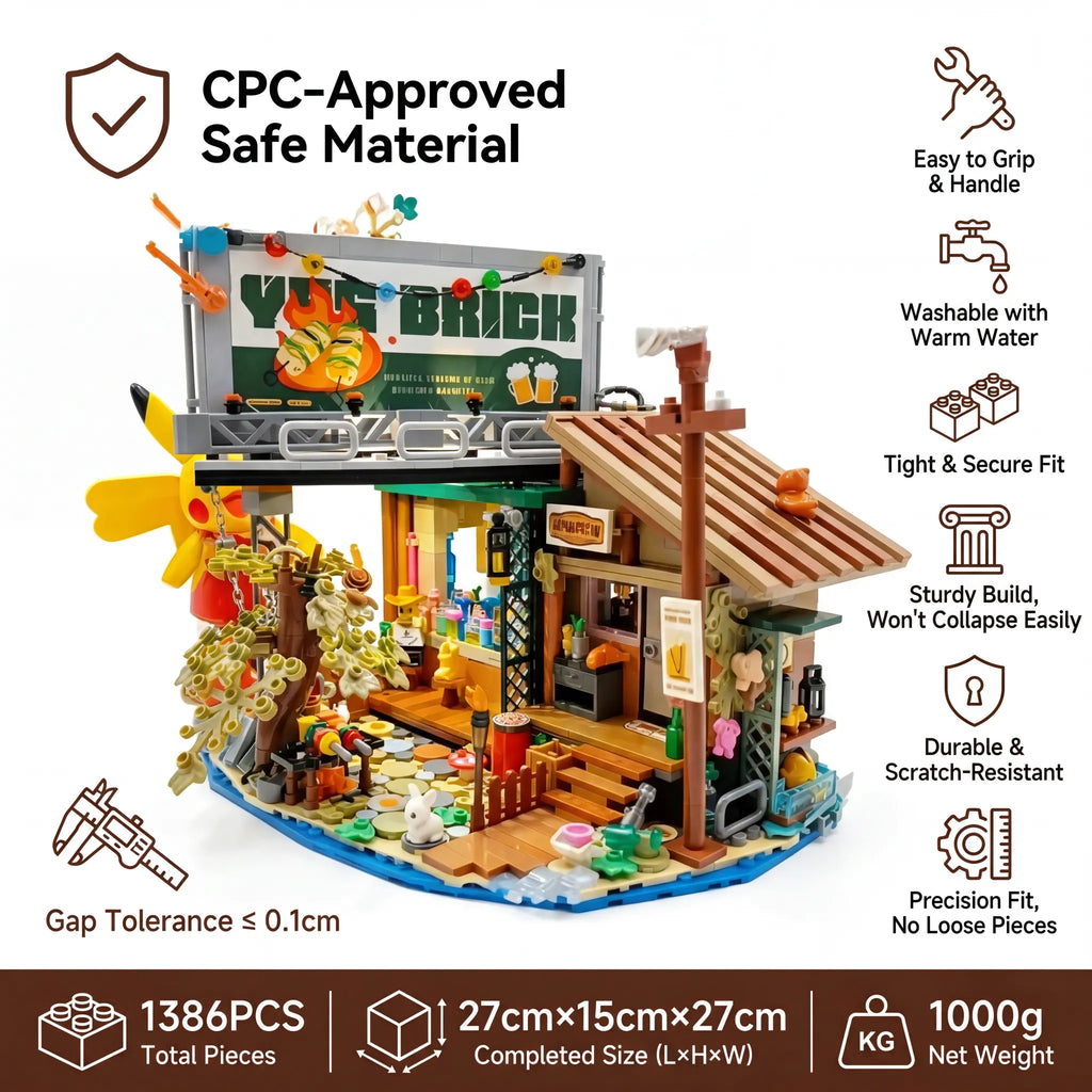 🍹 Jungle Bar Building Blocks | Build a Little Memory of Tropical Travel