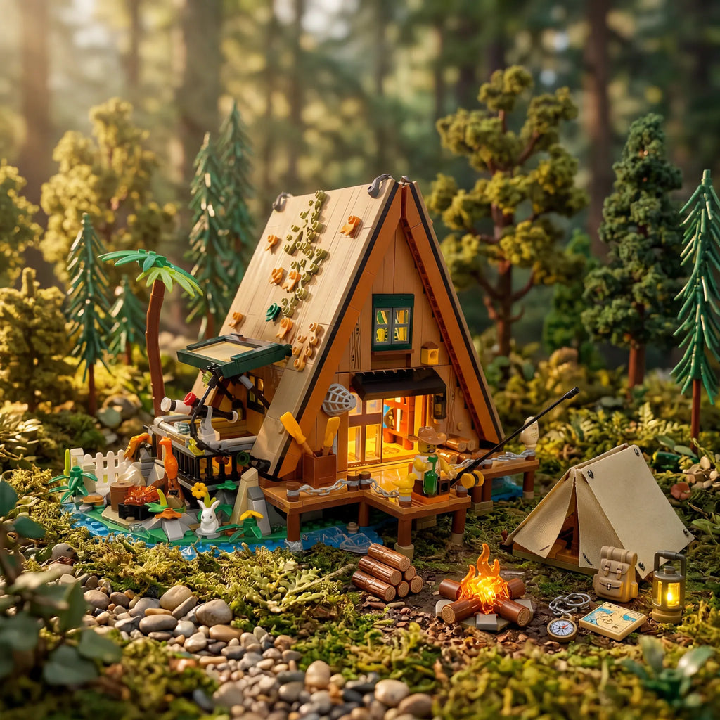 🌲 Jungle Cabin Building Blocks | Build a Little Memory of the Forest