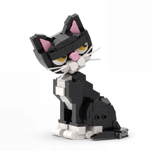 Tuxedo Cat Building Blocks Set