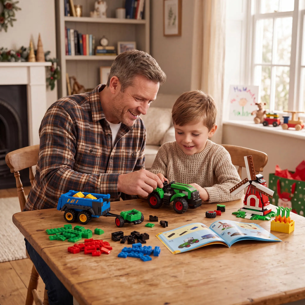 4-in-1 Farm Tractor Building Blocks