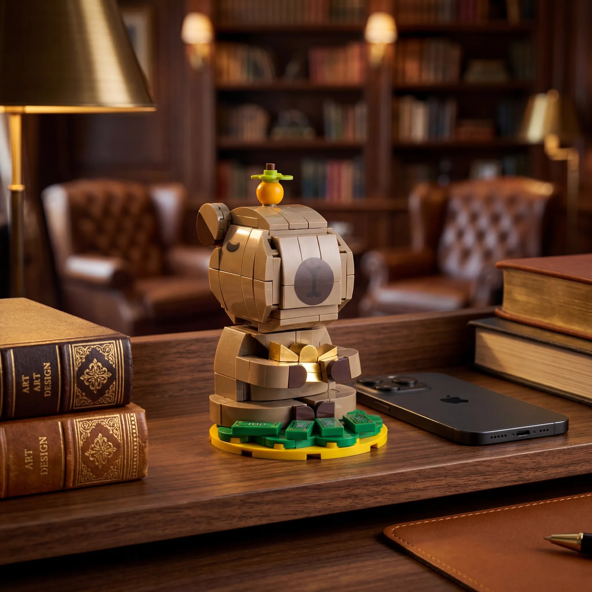 "Allow Everything" Zen Capybara Micro Building Blocks | Desk Stress Relief Toy & Healing Decor