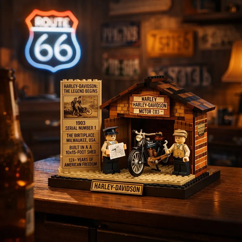 Harley-Davidson "The Legend Begins" 1903 Origin Building Blocks Set 🏍️🛠️