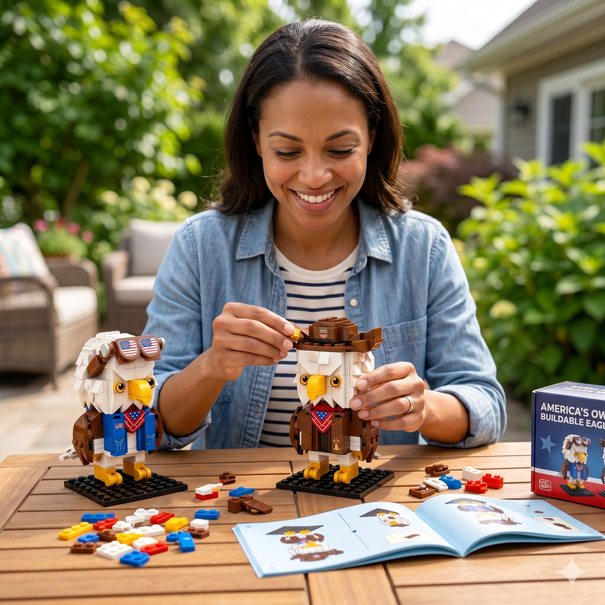 🦅 250th Anniversary Edition: Freedom Eagle Creative Building Block Figures — Build Your Patriotism