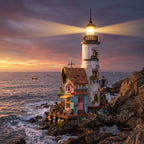 Coastal Lighthouse Building Block Set