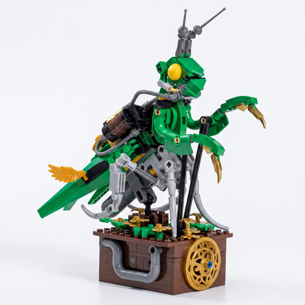 Mechanical Praying Mantis Building Block Set