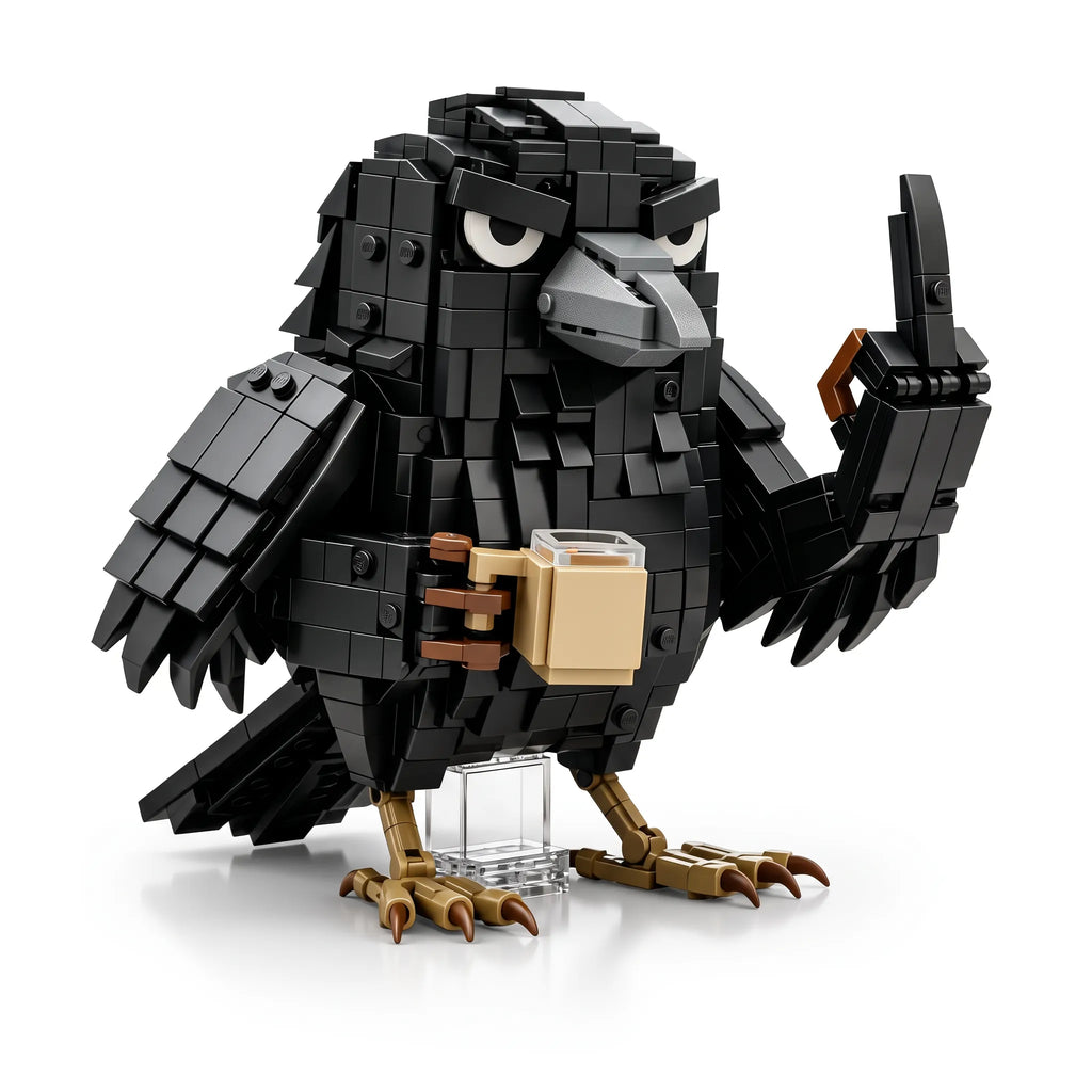 Sarcastic Crow Building Block Set