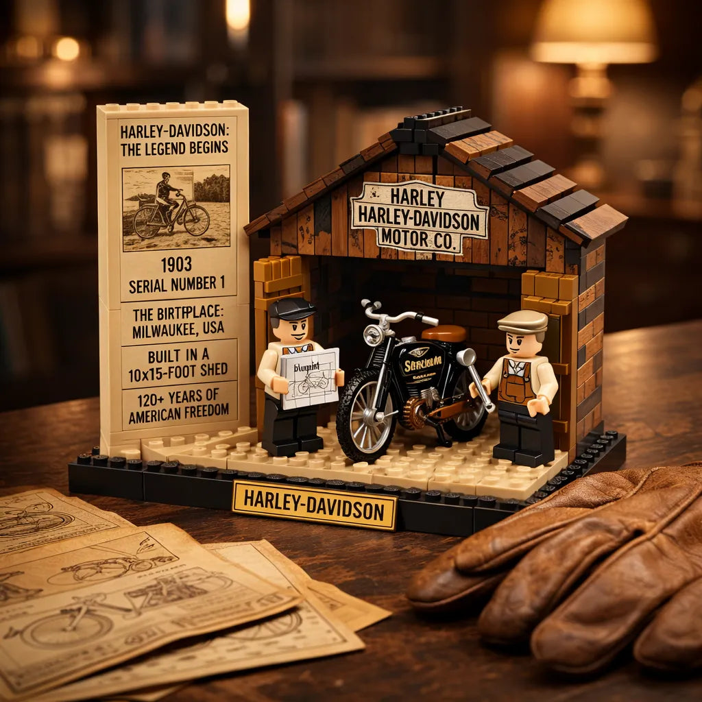 Harley-Davidson "The Legend Begins" 1903 Origin Building Blocks Set 🏍️🛠️