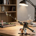 Sea Fishing Rod & Reel Building Block Set | Mechanical Desktop Toy | Deep Sea Casting Simulation | For Adults & Office Workers 🎣