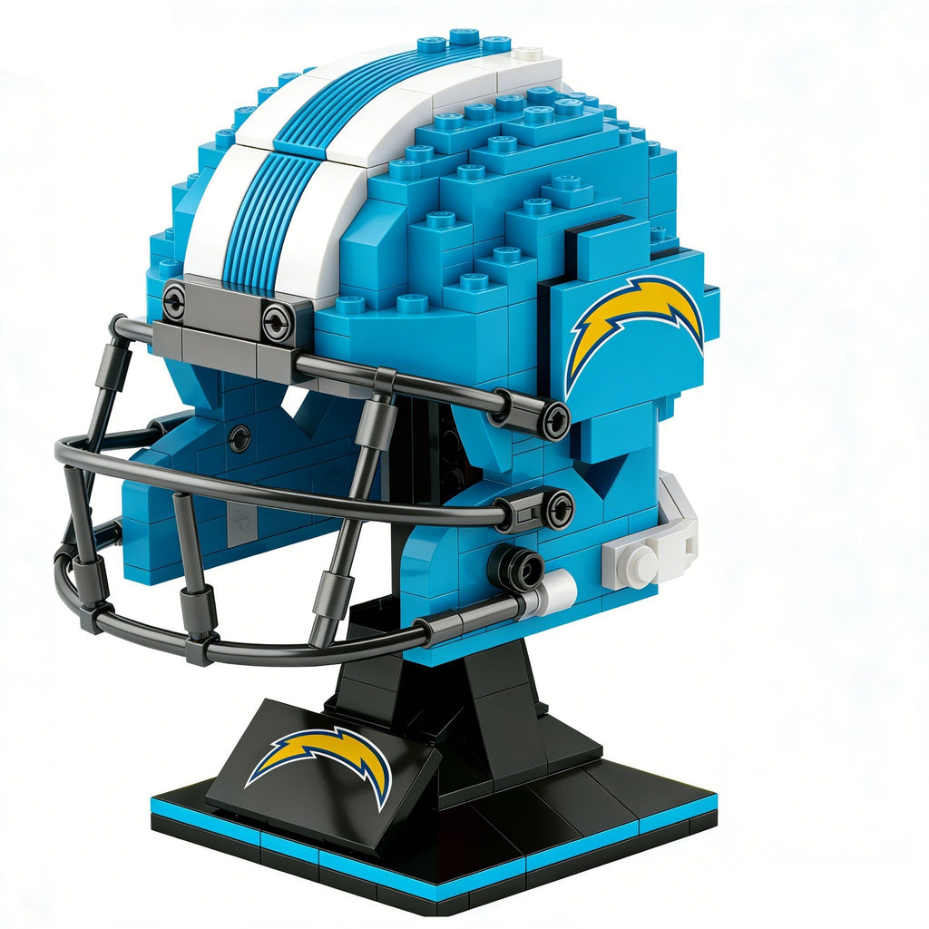🏈 NFL Edition Brick Helmet Collection - 32 Teams Available - 3D DIY Display Model for Fans 🧱