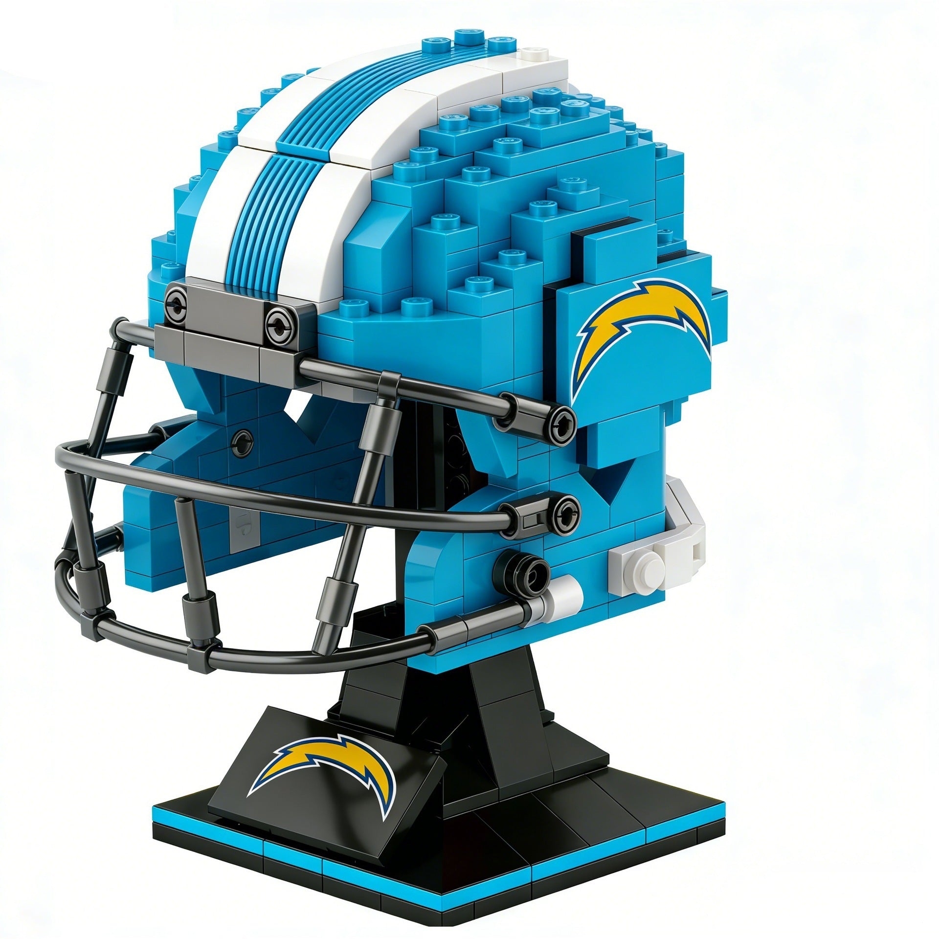 🏈 NFL Edition Brick Helmet Collection - 32 Teams Available - 3D DIY Display Model for Fans 🧱