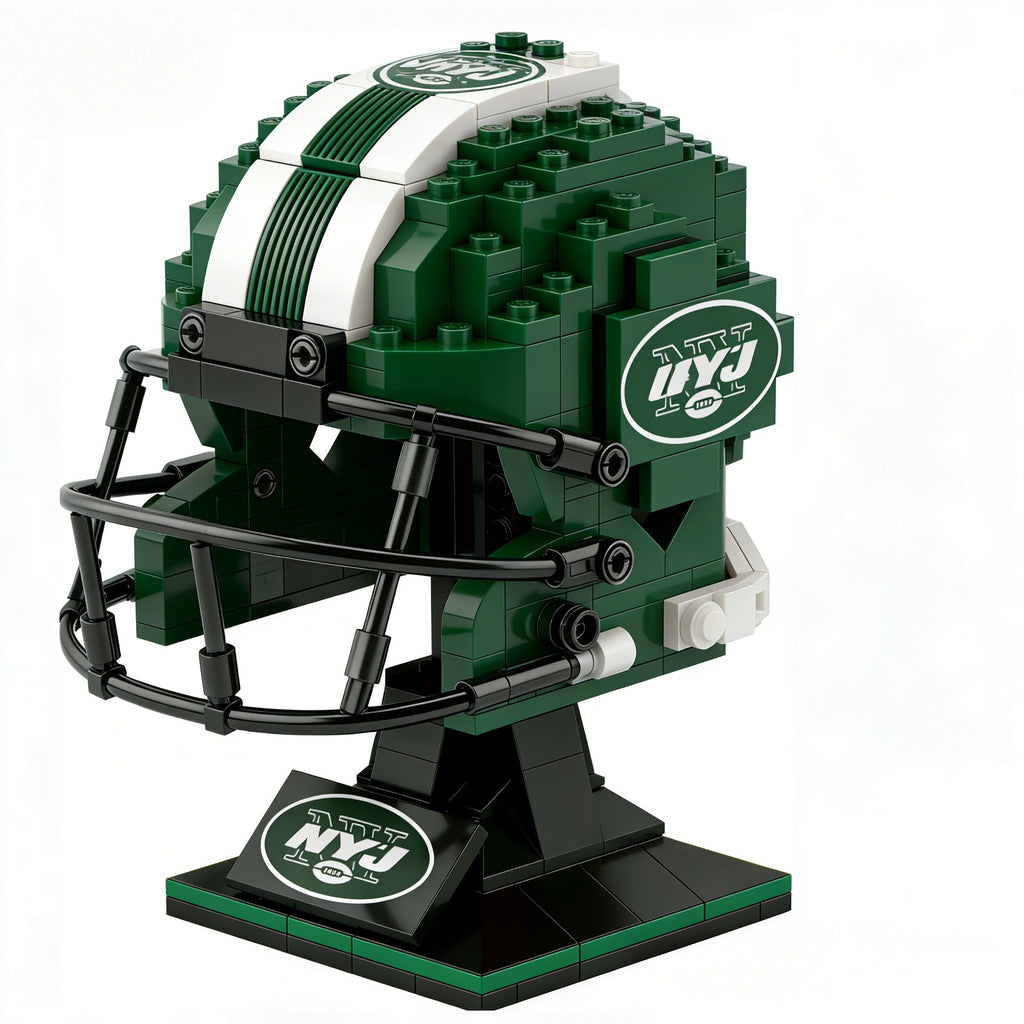 🏈 NFL Edition Brick Helmet Collection - 32 Teams Available - 3D DIY Display Model for Fans 🧱